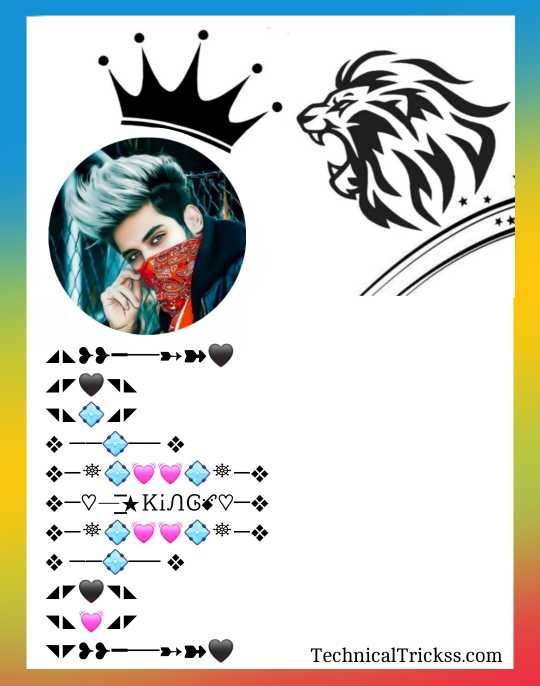 Facebook VIP Bio Symbols